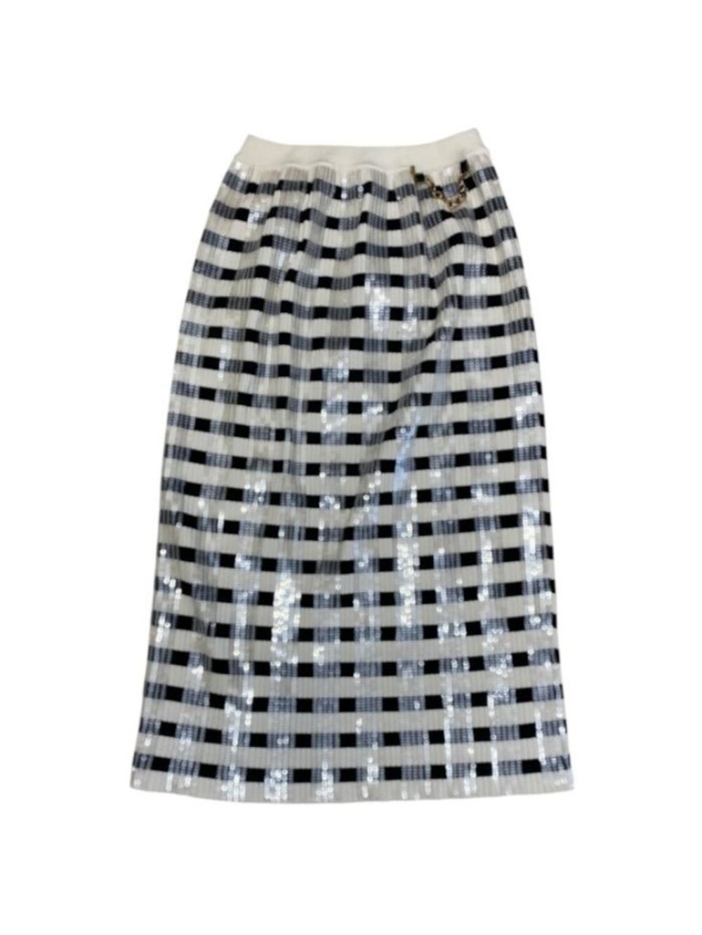 Louis Vuitton Fitted Skirt Rib Knit Polyester White